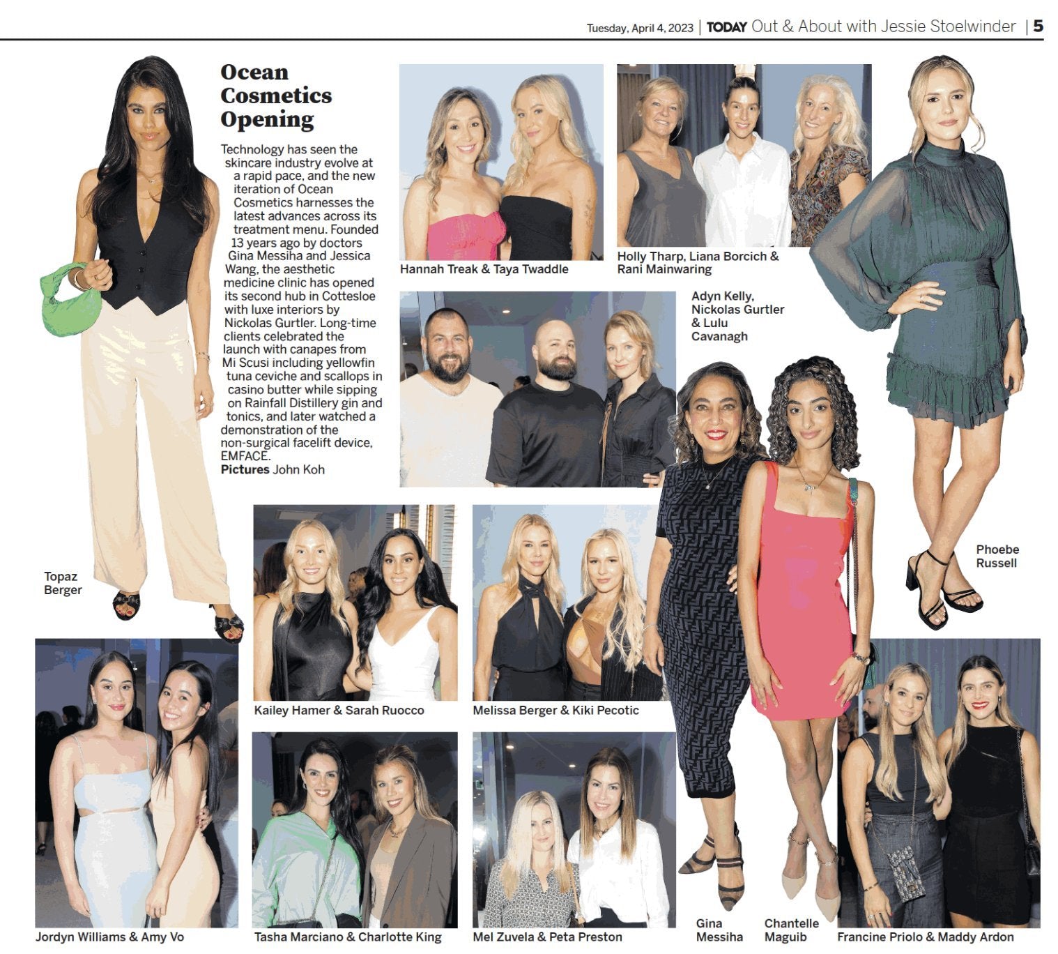 Spotted: Ocean Cosmetics Opening in the West Out & About
